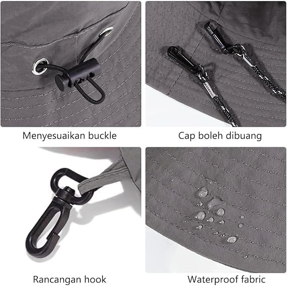 Image of Hat Cap for Men, Foldable Bucket Hat for Men Women Outdoor Activities Hiking Fishing Camping Multicolour