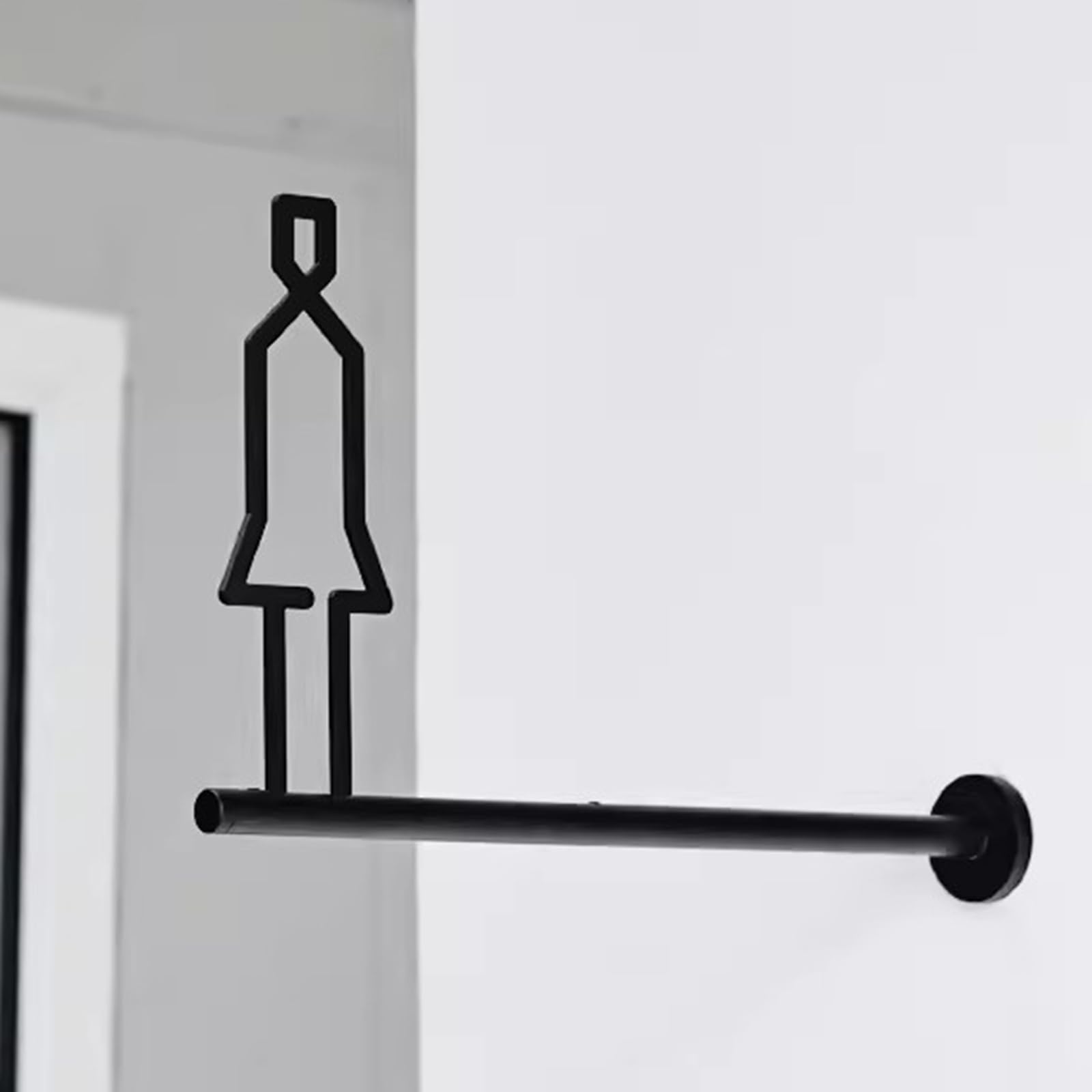 VNVFJKLO restroom sign, Wall Hanging Restroom Signs, Metal Men and Women Bathroom Door Decor Sign, Retro Look Toilet Signage for Offices, Businesses, and Restaurants(A)