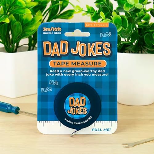 Cinta Métrica 3M Retráctil con Bromas Dad Jokes Azul miniatura 5