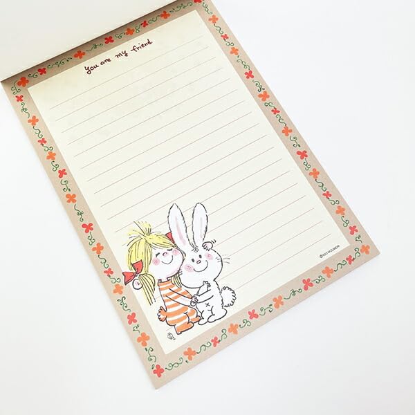 Amazon.co.jp: スクエア 水森亜土 48 レターパッド ピンク 405603 Ado