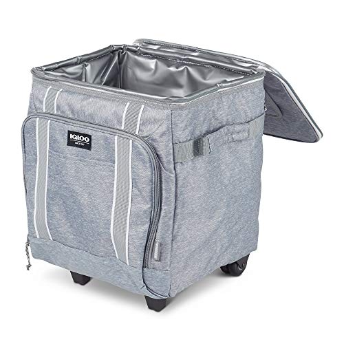 Igloo MaxCold Voyager 40-Can Roller Cooler, Gray - image 5