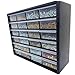 Homak 24-Drawer Parts Organizer, Black, HA01024152