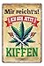 Produktbild helges-shop Lustiges Retro Deko Blechschild zum Thema Cannabis Weed Joint Rauchen - mit Befestigungsset - 20x30cm