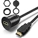 Produktbild Iycorish Eingebettetes Hdmi Montage Kabel - 1 M 3 Fuss Hdmi Verlaengerungs Kabel Unterputz Montage Kabel Fuer Autos, Schiffe Und Motorraeder