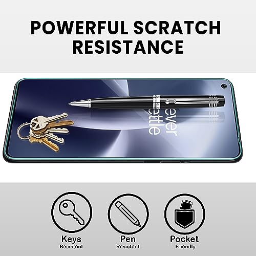 Image of FIRST MART Tempered Glass for OnePlus Nord 2T, Nord 2 and Nord CE, 9H 0.3 mm Full-Glue Screen Protector with Cable Protector, 3D Edge-to-Edge, HD Clear, Case-Friendly, Black, Pack of 1