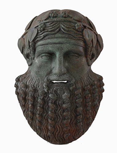 Dionysos Mini máscara con color bronce efecto – Dioniso dios del vino Ritual locura y éxtasis