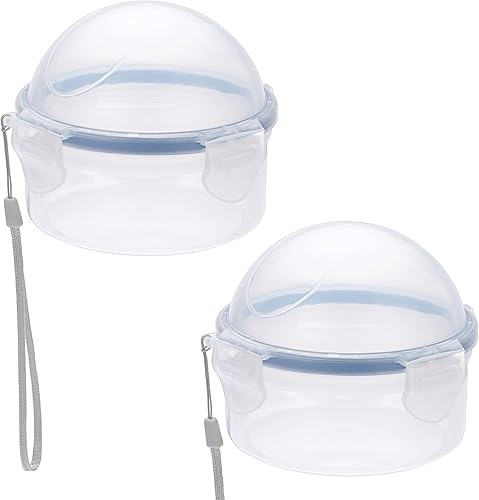 JUXYES Recipientes pequeños de almacenamiento de frutas y verduras con tapa, recipientes de almacenamiento de cebolla de plástico para nevera,