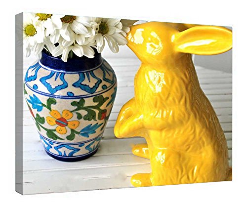 Toile tendue Sweet de Pâques avec cadre bois premium 40,6x50,8 cm