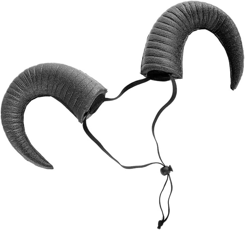 Halloween Horns Headband Sheep Horn Hair Hoop Imitation Ox Headdress Cosplay Fancy Dress Devil Headband Hair Accessory for Halloween Party - Image 7