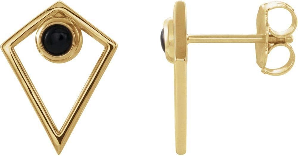 Stud Earrings (14mm x 10mm) Amazon.co.uk Fashion