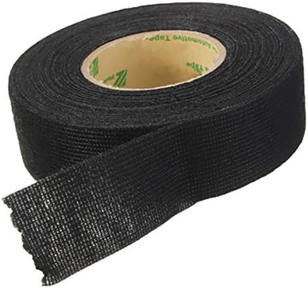 EFORCAR 2pcs Wiring Harness Tape Heat-resistant Adhesive Cloth Fabric Tape Cable Looms For Car Motorcycle