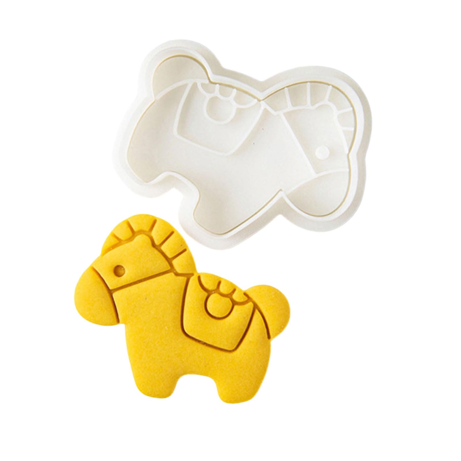 MALSSE Creative Baking Tool with Lovely Horse Design Make Unique Cookie Creative Diyer Baking Equipment for Various Occasion Cookiecutter Horse Shape
