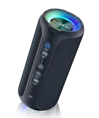 Ortizan Bluetooth �X�s�[�J�[ �y40W��o�� / 6600mAh��e�ʁz �����C�X�s�[�J�[ �X�e���I �d�ቹ �剹�� IPX7�h�� 24���ԍĐ� Bluetooth5.3 �Ԃ�[�Ƃ�[�� �u���[�g�D�[�X TWS�Ή� �|�[�^�u�� �L�����v 