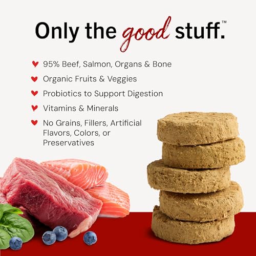 Stella & Chewy's Freeze Dried Raw Dinner Patties – Crafted for Puppies – Grain Free, Protein Rich Perfectly Puppy Beef & Salmon Recipe – 14 oz Bag - image 3