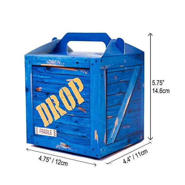 Caja de regalo Drop Box de suministros para fiesta de juegos militares. Decoración y bolsas de botín, actividade de… - Imagen 6