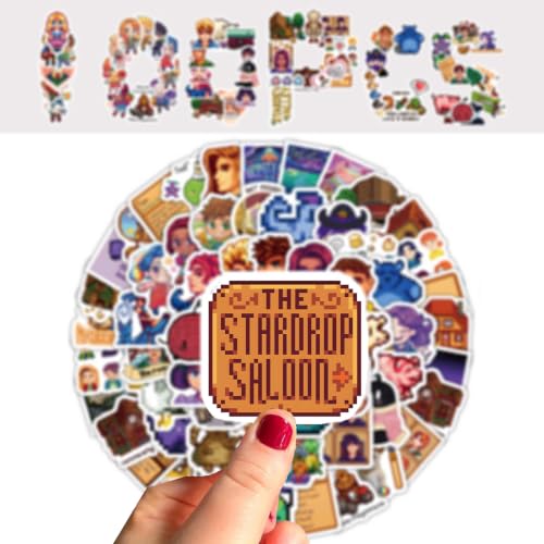 Image of Stardew Waterproof Valley Sticker Set, 100 Unique Stickers | Waterproof