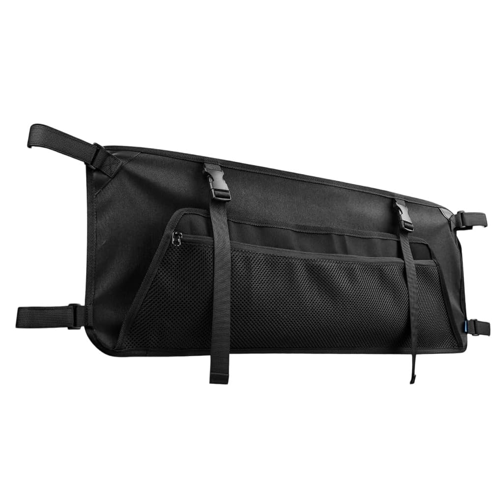 Side Pocket for Foldable Wagon- Oxford for Umbrella Storage Bag with Mesh Pouch for Folding Wagon Garden Cart Accessories