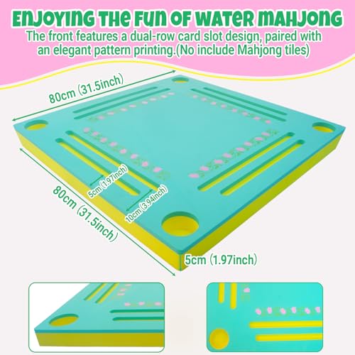 Mesa Flotante de Mahjong para Piscina Doble Cara miniatura 3