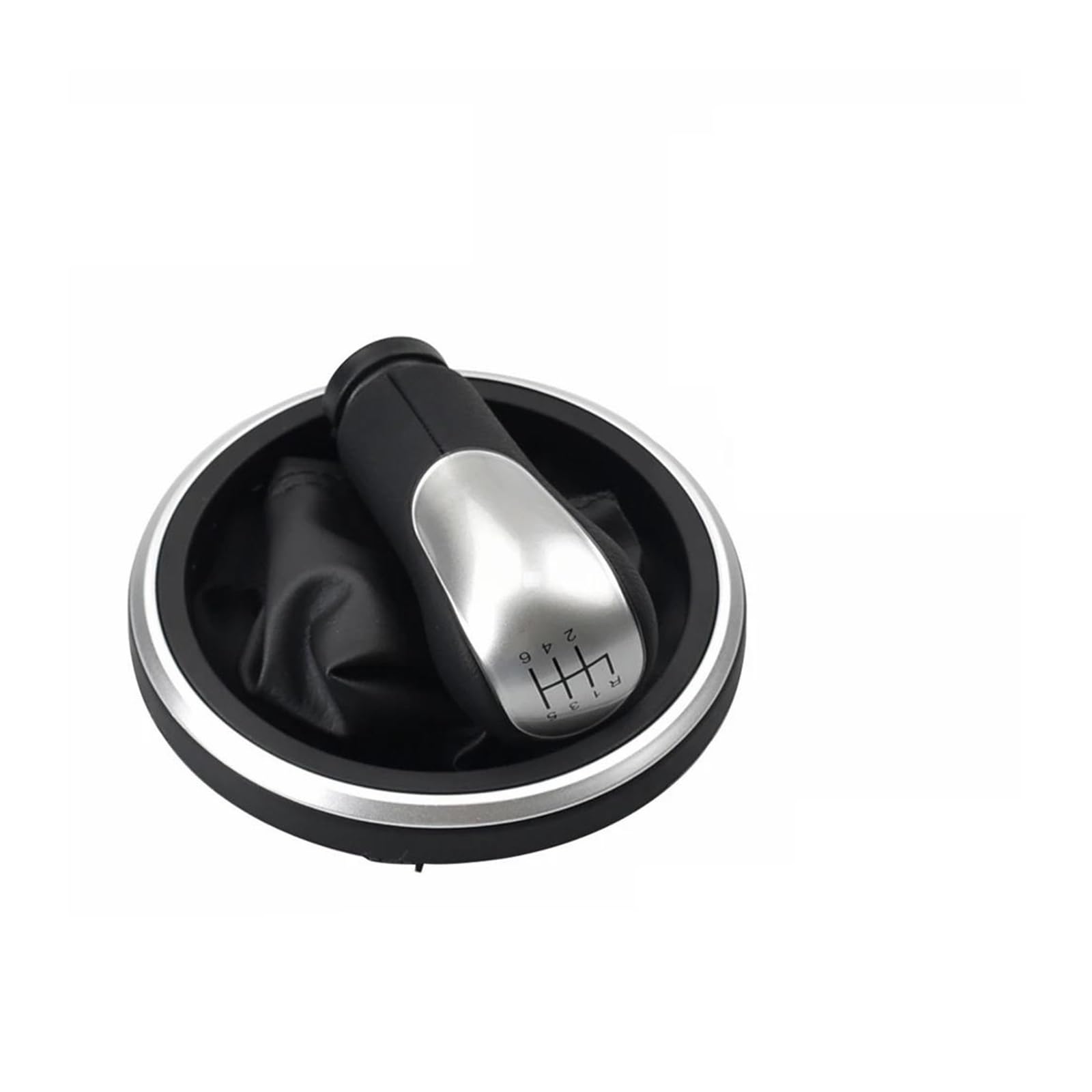 Aimazom Silver Car Gear Shift Knob For Ford For Transit Connect 2002 On Car Gear Shift Knob Lever Shifter Gaiter Boot For Modification And Replacement