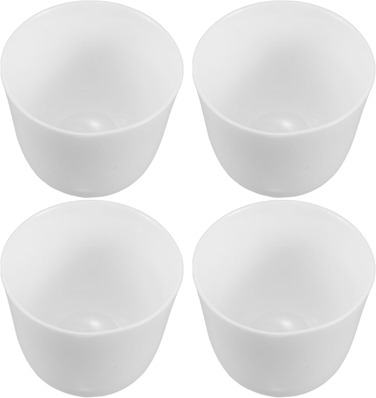4pcs Chinese Mini Ceramic Kung Fu Tea Cup Set White Porcelain Jade Glaze Small Tasting Cups Traditional Gongfu Tea for Home and Ceremony