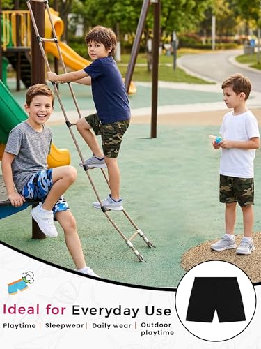 Image of Kids Boys Shorts | Stylish | Fashionable | Comfortable and Durable Shorts for Boys | Pack of 4 - Assorted (Color & Print May Vary)