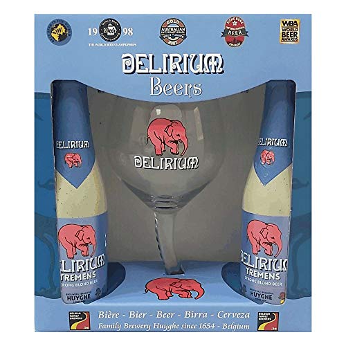 Kit Delirium Tremens 2 Cervejas com a Taça Nova de 330 ml