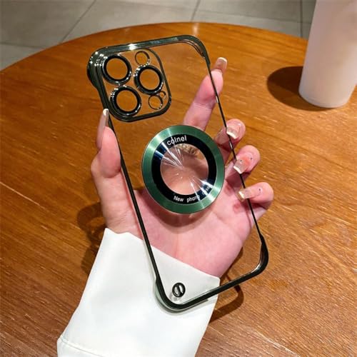 Coque transparente iPhone 12 Pro Max sans bordure, idéale pour recharger sans fil au bureau