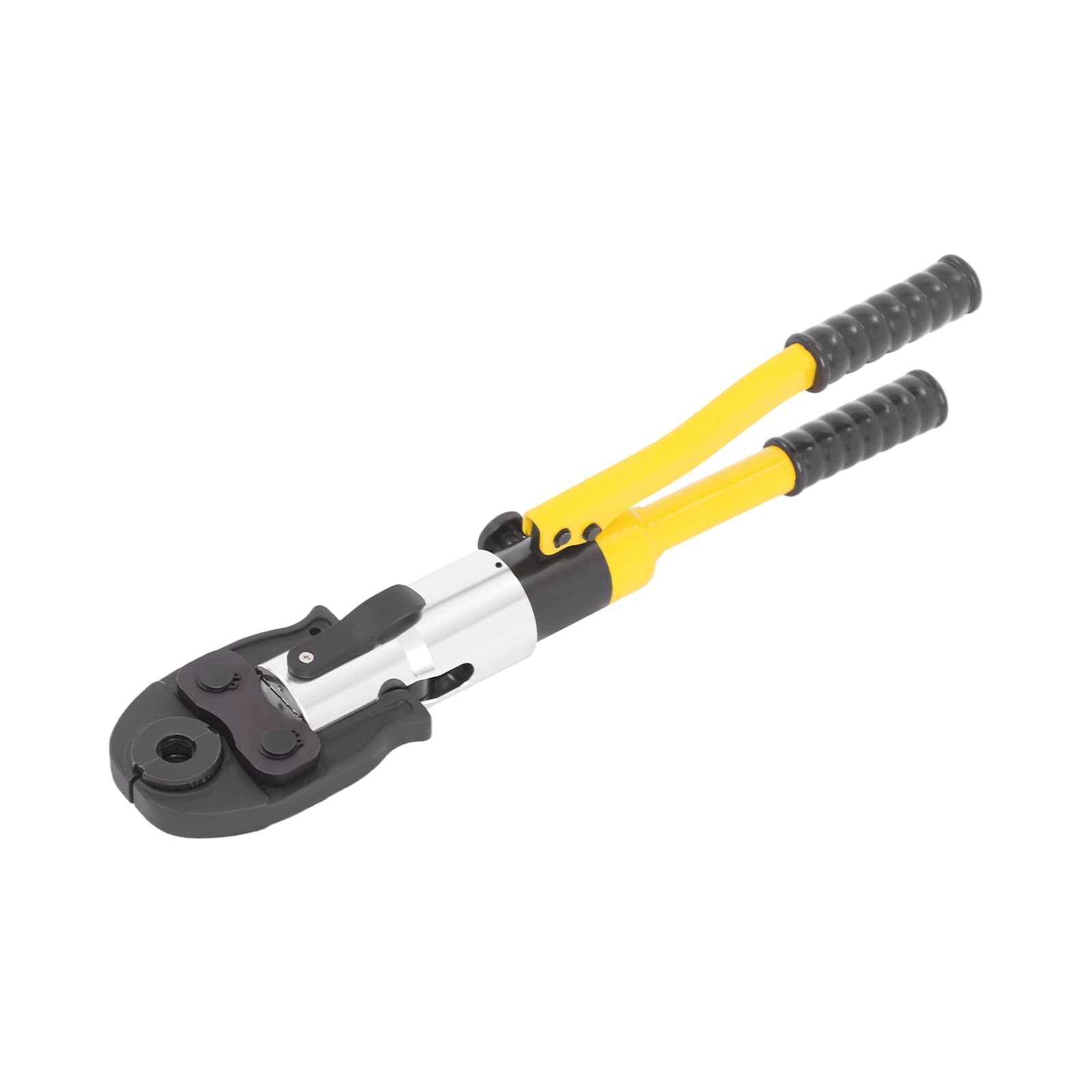 Hydrauliczne szczypce zaciskowe 10 T, hydrauliczne szczypce zaciskowe 60 mm, ręczne profesjonalne szczypce do końcówek kablowych z 4 matrycami w kształcie litery U, ulepszone szczypce do rur