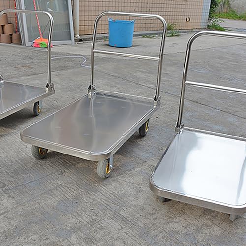 Carretilla plegable con 4 ruedas 75x50 cm miniatura 6