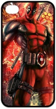 Deadpool Marvel Hero Fashion Super Fit iPhone 4/4s Case Pattern Design Solid Rub
