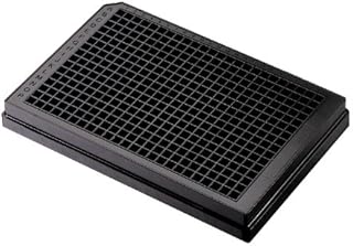 Corning 3820 Polystyrene Flat Bottom 384 Well Low Volume Solid Black Microplate, Without Lid, NBS Treated (Case of 50)