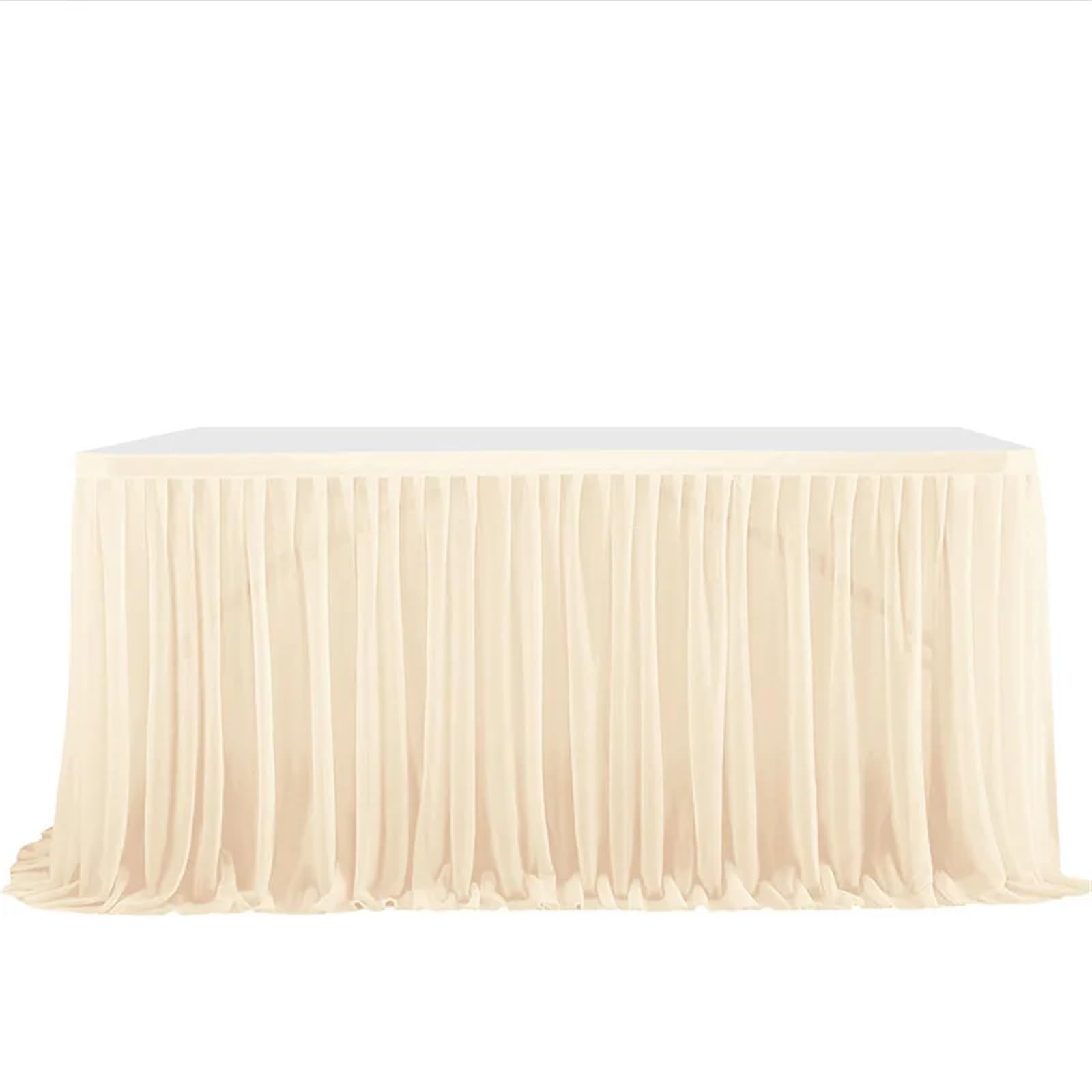Faldón de Mesa Falda de mesa gasa perlada