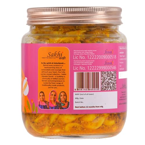 Image of Daichi - Garlic Pickle | Crafted with love by women artisans | Sun cured | Cold-pressed mustard oil | In-house spices | No Preservatives 500gm (Pack of 2)