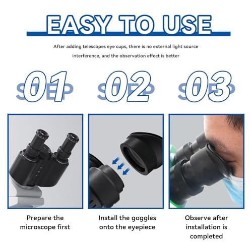 Copas para ojos binoculares de 27mm de goma plegable para oculares 2