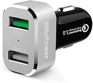 BlitzPower QC 3.0 Araç İçin Hızlı Şarj Adaptörü, Siyah