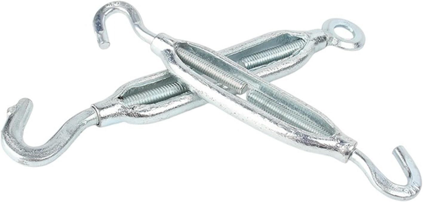 M18 亜鉛メッキ鋼ターンバックル アイ＆アイ/フック＆フック テンションケーブル、ロープ、チェーン用ターンバックル((eye-ho