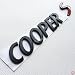zorratin Black Metal Cooper S coopers letter Emblem Badge Lettering for mini cooper Rear Trunk Lid Hatch Tailgate R50 R52 R53 R56 R56N R57 R58 R59 R60 R61 F55 F56