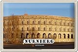 Ontrada Blechschild 20x30cm gewölbt Nürnberg Kongresshalle Baustill Deko Geschenk Schild