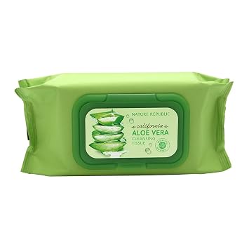 Nature Republic California Aloe Vera Cleansing Tissue 1 Pack 80 Sheets