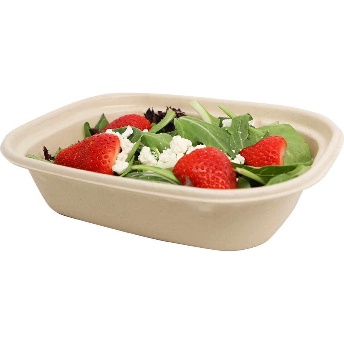 World CentricCT-SC-U2 100% Compostable to-Go Boxes by , Made from Unbleached Plant Fiber, Great for Takeout, 8.8" x 6.8" x 2.25", 32 oz, (Pack of 400)