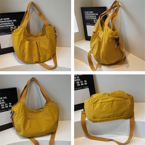 Nylon Tote Bag 2025 Unisex Fashion Shoulder Bag Multi-Pocket Design Large Capacity Crossbody Daily Commute 6