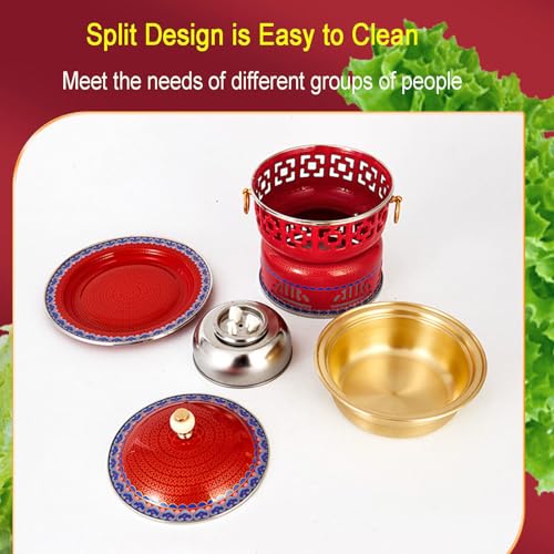 Olla Caliente de Cobre China con Tapa Estilo Tradicional miniatura 6