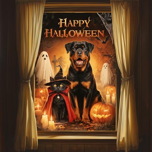 Vinilo decorativo Halloween para ventana de 24x36 pulgadas miniatura 2