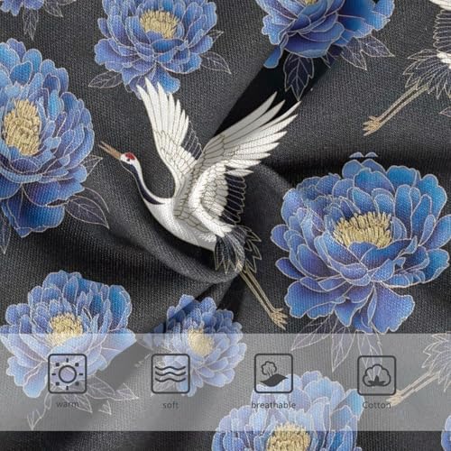 Joisal Cranes Peony Blue Black Little Girl Panties Toddler Girls Underwear Cotton Cartoon Briefs Girls Undies 2t3