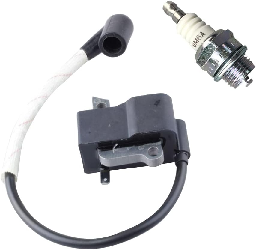 Realman 537418701 Ignition Coil for Husqvarna Gas String Trimmer 323C 323L 326LD 326LDX 326LX Brushcutter 223L 223R 323R 323RJ 325RJX 325RX 326RX 326RX Edger 326ES Ice Auger 326 Pole Pruner 323P 325P