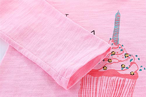 Image of Mud Kingdom Little Girls Birthday Shirt Long Sleeve Cute Cartoon