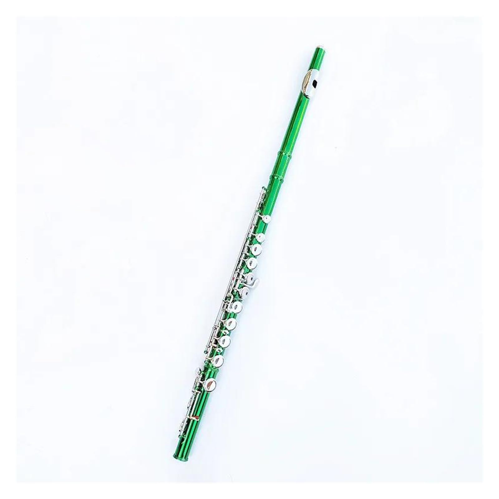 Flauta Verde, 16 Agujeros, Llaves Cerradas De Cobre Y Níquel Más Instrumento De Flauta Con Llave E Para Estudiantes Flauta Travesera Kit