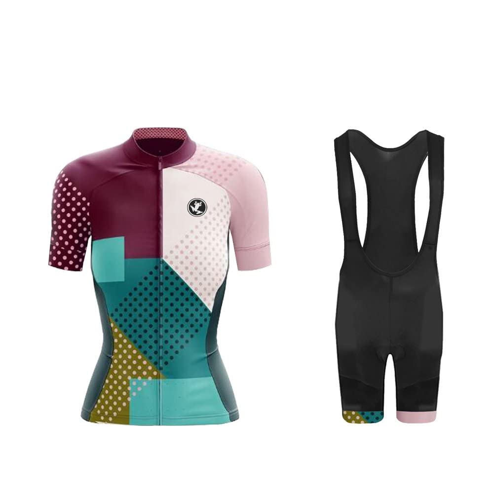 UGLY FROG 2023 Completo Abbigliamento Sportivo Ciclismo Estivo Donna, Tuta Magliette Bicicletta Maniche Corte Asciugatura Rapida