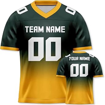 Custom Football Jersey Football Fans Gift for Men Women Youth Printed Team Name and Number