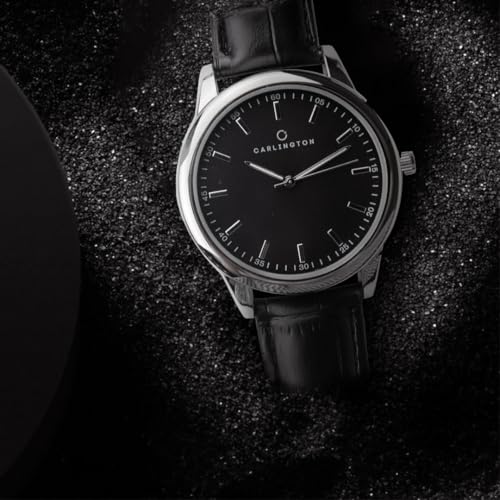 Image of Carlington Aristocrat Series Analog Watches for Men with Premium Leather Strap - CT 1077